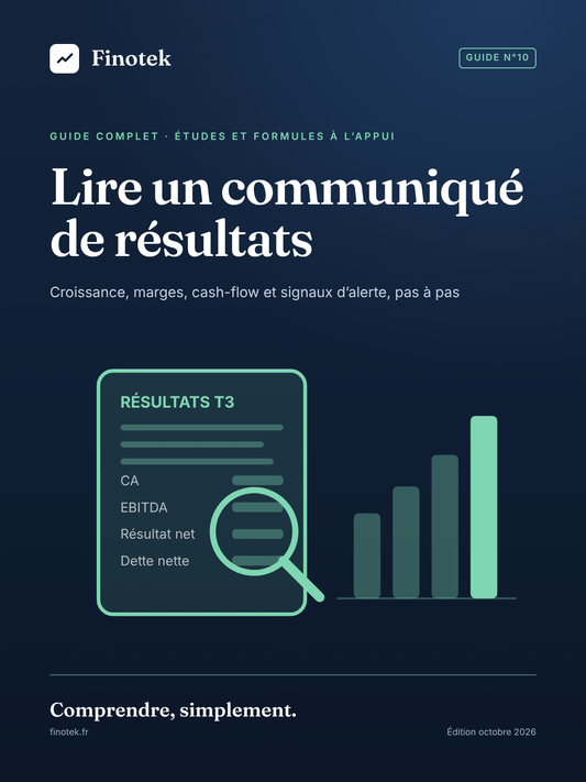 Couverture du guide Finotek n°10 : Lire un communiqué de résultats